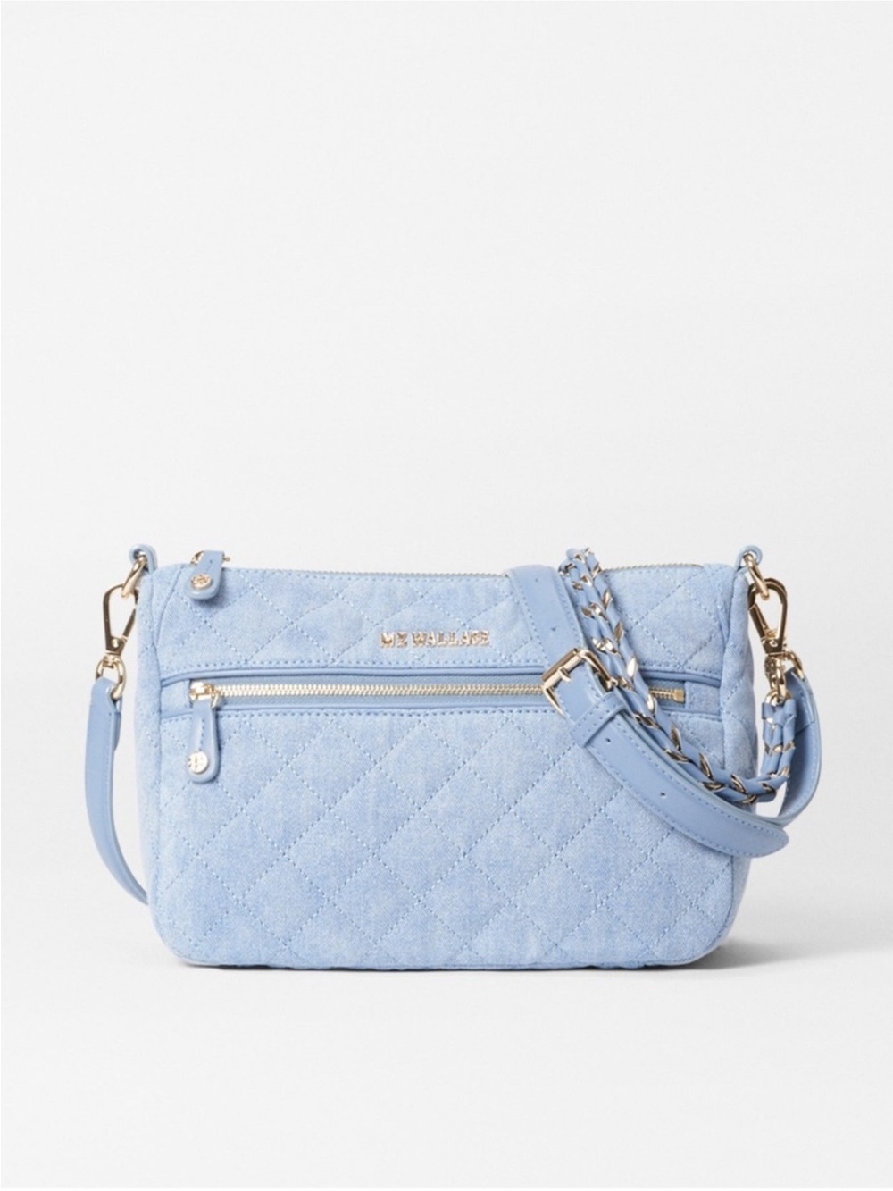 MZ Wallace Quilted Denim Ella Crossbody